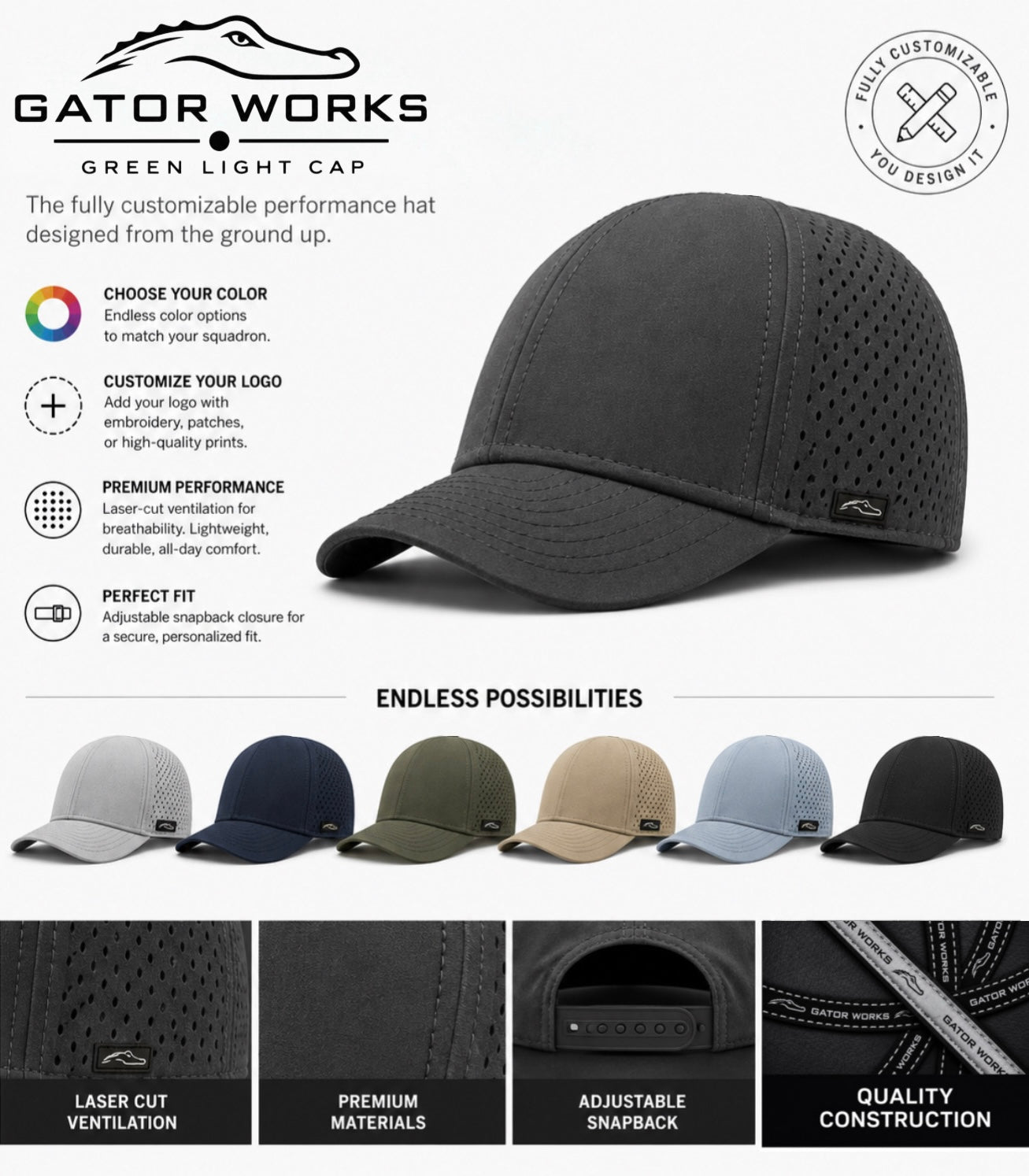 Green Light Cap (Email Us for a Quote)